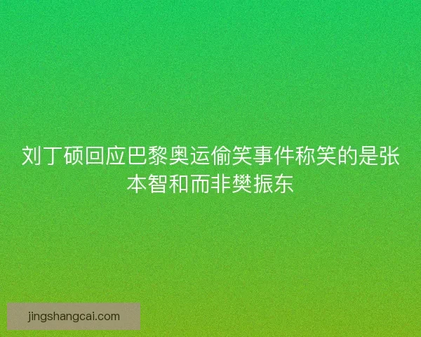 刘丁硕回应巴黎奥运偷笑事件称笑的是张本智和而非樊振东